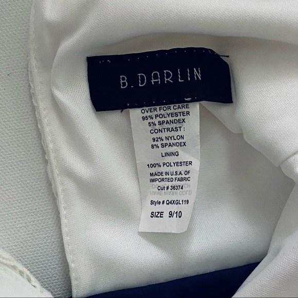 NWT B Darlin Lace Halterneck Backless Flare Dress - Picture 3 of 4